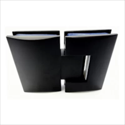 180° Glass To Glass Hinge-Zinc Black