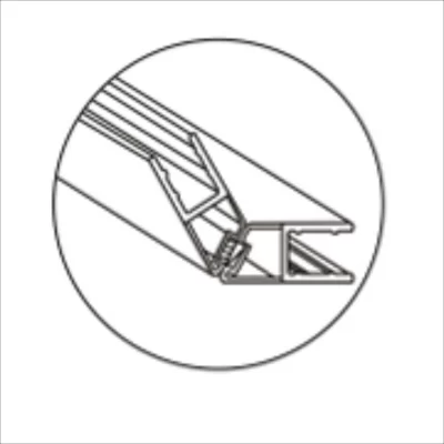 135° Magnetic Seal White 2.7m, 8-10mm