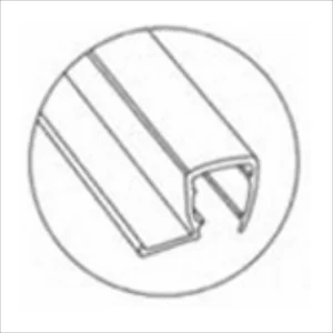 90° Soft Lip Seal 2.7m, 8-10mm Clear