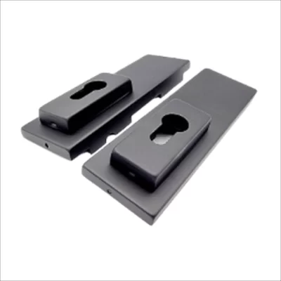 Center Patch Lock With Key Black Cover