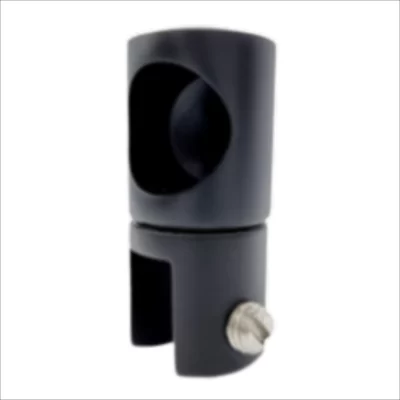 19mm Glass Mount Support Bar Stabilizer-Stainless Steel Black