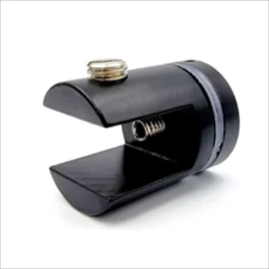 Glass Shelf Holder-Brass/Black 25mm-No Hole-Glass To Glass