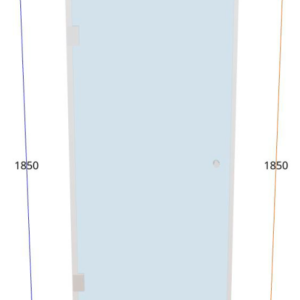 The Aurelia Hinged Door SH008 - Hinged Shower Door (Gold)