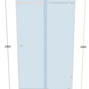 The Camps Bay Slider SH010 - Sliding Shower Door (Chrome)