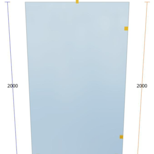 The Constantia Walk-In SH004 - Walk-in/Fixed Shower (Gold)