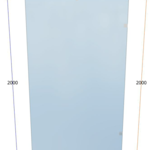The Sandton Walk-In SH003 - Walk-in/Fixed Shower (Chrome)